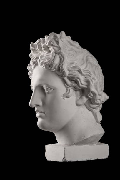 istock Gypsum statue of Apollo's head 824962542