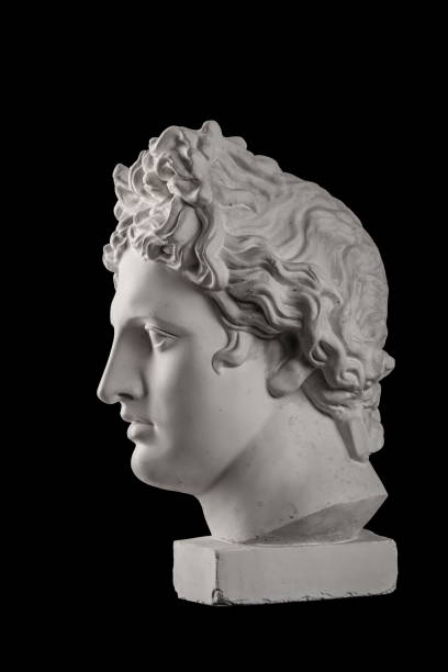 istock Gypsum statue of Apollo's head 824962568