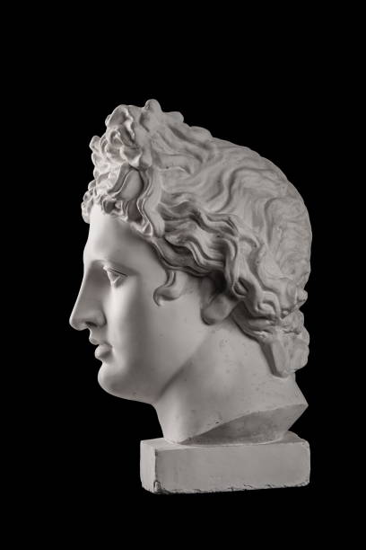 istock Gypsum statue of Apollo's head 824962598