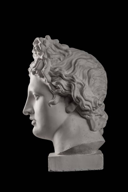 istock Gypsum statue of Apollo's head 824962626