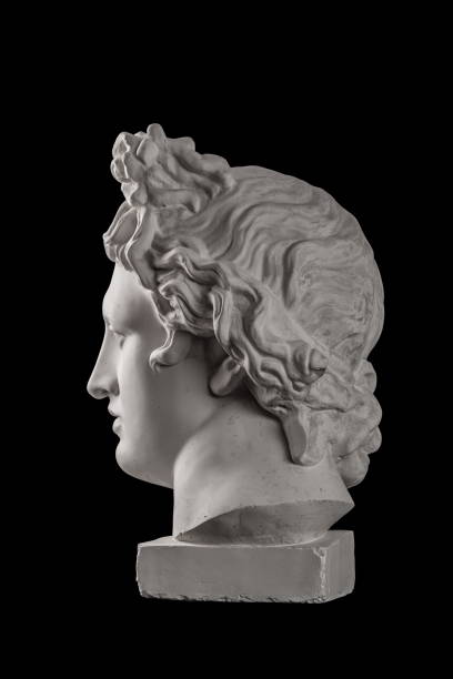 istock Gypsum statue of Apollo's head 824962682