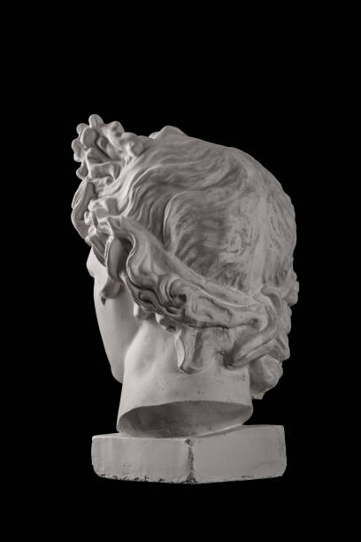 istock Gypsum statue of Apollo's head 824962756
