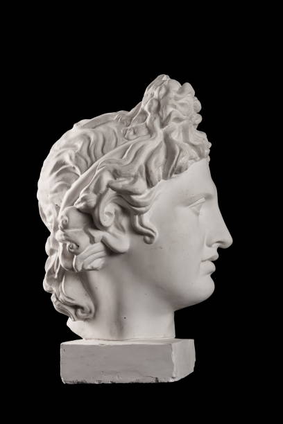 istock Gypsum statue of Apollo's head 824963078