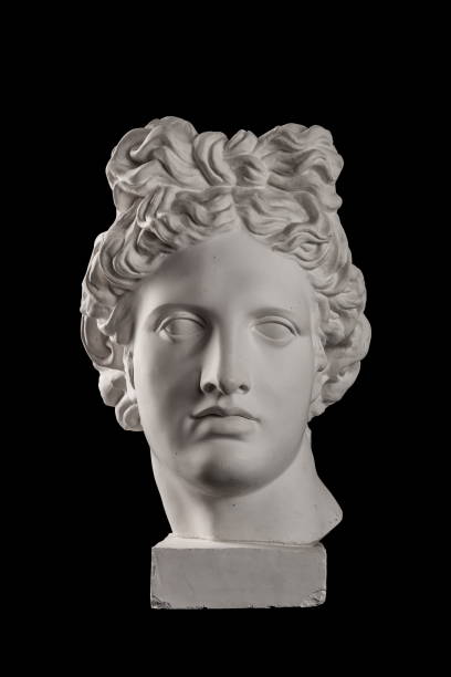 istock Gypsum statue of Apollo's head 824963376