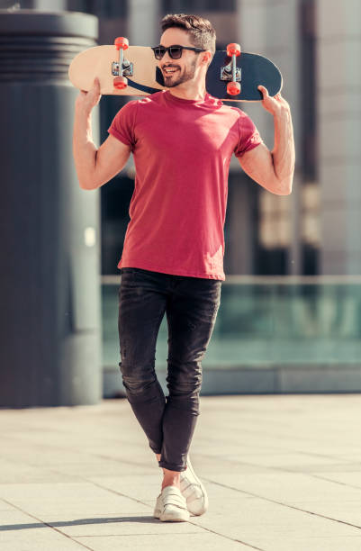 istock Stylish guy outdoors 824963594