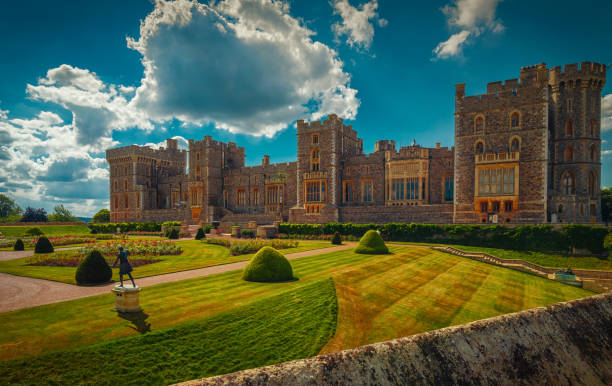 윈저에서 castle, uk - 윈저 윈저 앤드 메이든헤드 로얄 보로 뉴스 사진 이미지