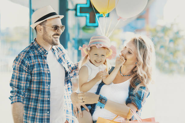 istock Family enjoying shopping 824967580