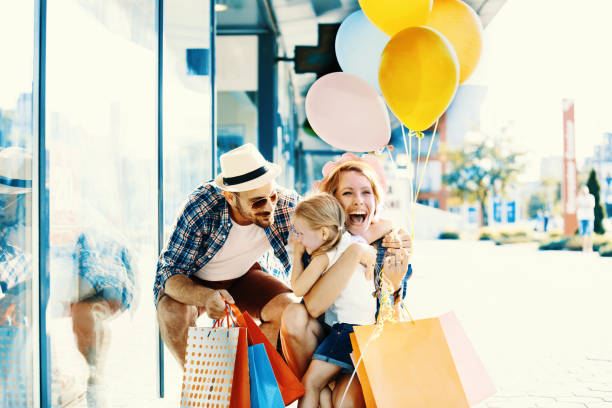 istock Family enjoying shopping 824967590