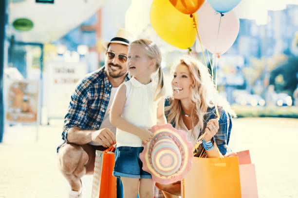 istock Family enjoying shopping 824967606