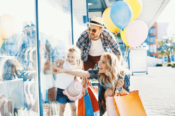 istock Family enjoying shopping 824967624