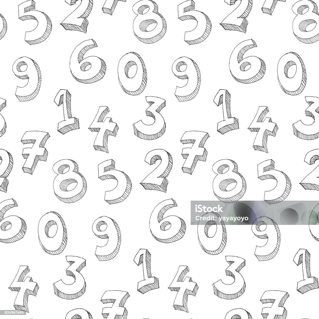Hand Written Pattern Letters Hand Written Pattern Stock Illustration - Download Image Now ...