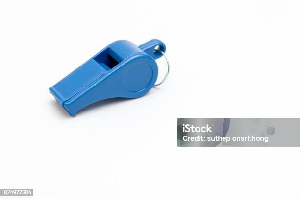 Whistle Stock Photo - Download Image Now - Whistle, Cut Out, Soccer