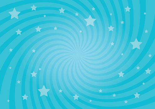 Vector illustration for swirl design. Swirling radial pattern stars background. Vortex starburst spiral twirl square. Helix rotation rays. Converging psychedelic scalable stripes. Fun sun light beams.