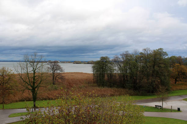 istock autumn landscape on a lake in cloudy weather 824991298
