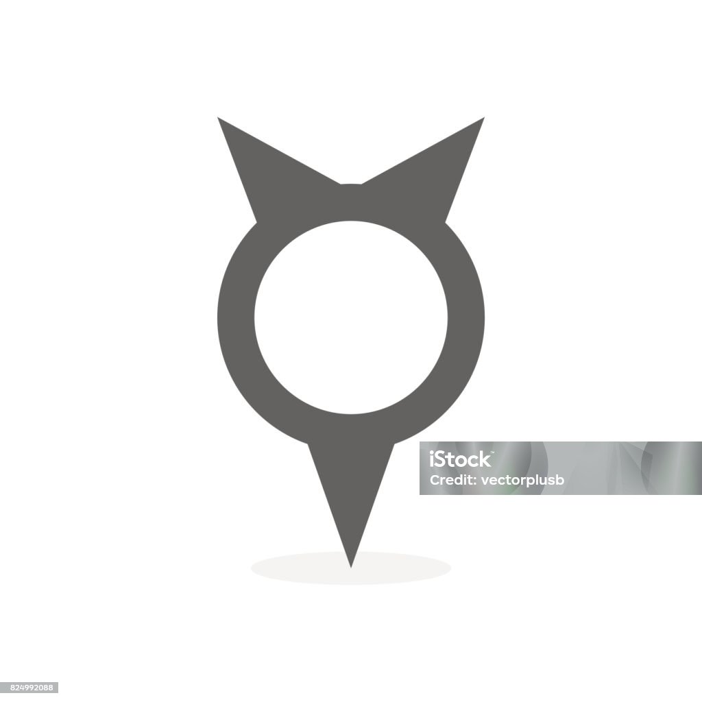 Map Pin Gray Gray Map Marker And Pin Vector Illustration Stock Illustration ...