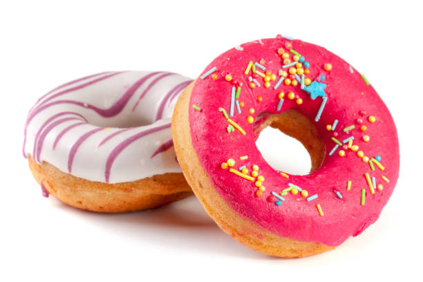 istock two glazed donut isolated on white background 824998494
