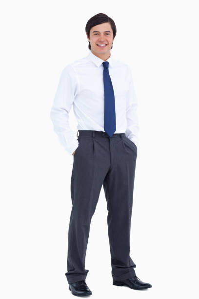 istock Smiling tradesman with his hands in his pockets 825001510