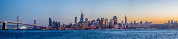 istock San Francisco skyline and Bay Bridge at sunset California 825009328