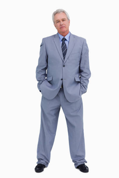 istock Mature tradesman with hands in his pockets 825009444