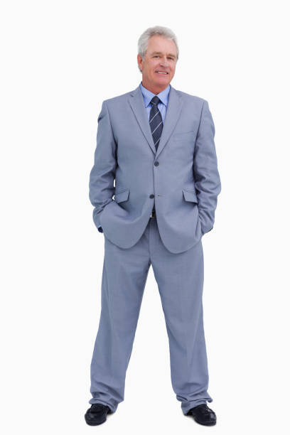 istock Smiling mature tradesman with hands in his pockets 825009448
