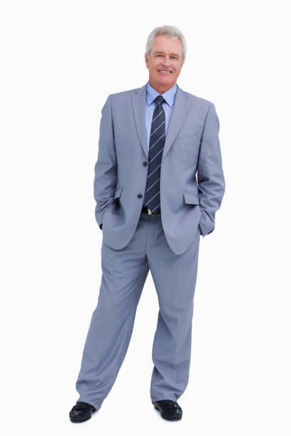 istock Smiling mature tradesman with his hands in his pockets 825009456