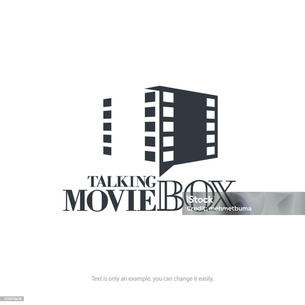 Movie Box Graphics Talking Movie Box Design Minimal Vector Illustration Stock Illustration ...
