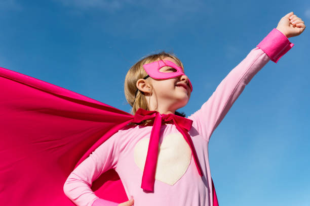 istock Little Girl Super Hero Concept 825023032