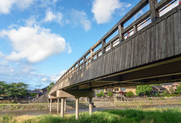 Scenery of the Asano river in ancient city Kanazawa, Japan