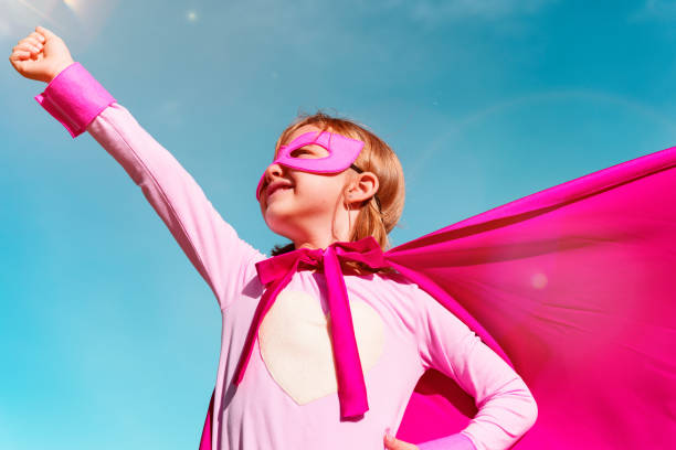 istock Little Girl Super Hero Concept 825023184