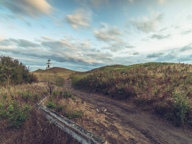 Sunset on the dunes, Slowinski National Park, Poland.
