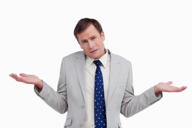 istock Close up of businessman having no idea 825027578
