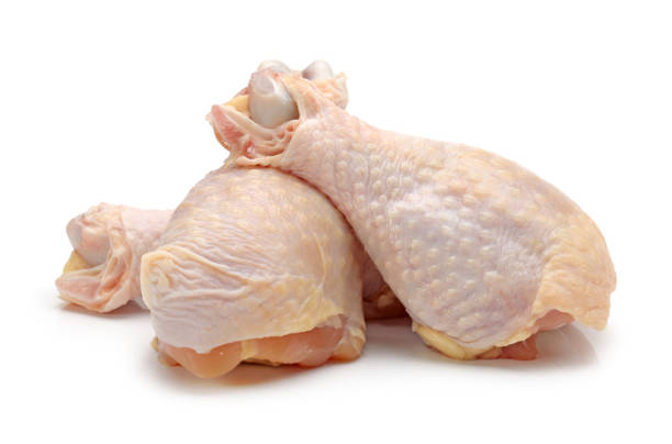 istock Chicken leg quarter Isolated on White Background 825030510