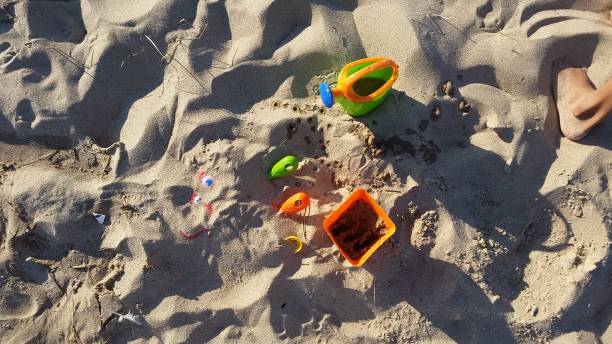 istock Beach toys on a beach 825049798