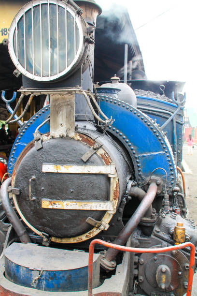istock Darjeeling toy steam train, India. 825054944