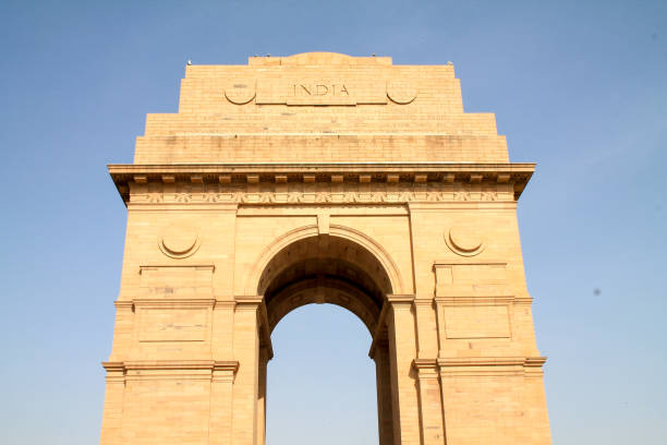 istock Close up view of Delhi Gate, India 825055526