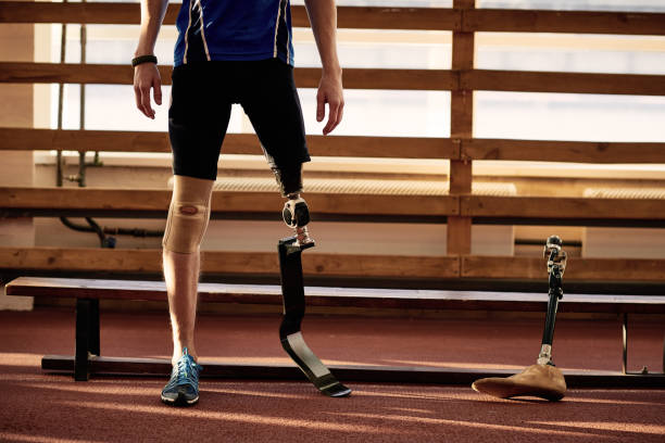 istock Amputee Sportsman in Training 825075468