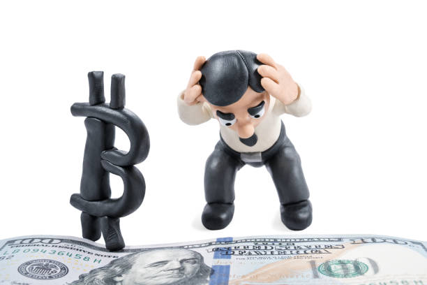 istock Plasticine businessman dissatisfied with bitcoin 825079844