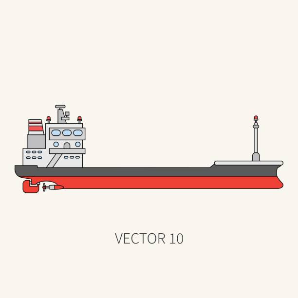 Line flat vector color icon container cargo ship. Merchant fleet. Cartoon vintage style. Ocean. Sea. Barge. Comercial. Transportation. Captain. Sail. Simple. Illustration and element for your design. Line flat vector color icon container cargo ship. Merchant fleet. Cartoon vintage style. Ocean. Sea. Port. Barge. Comercial. Transportation. Captain. Sail. Simple Illustration and element for design rockefeller center illustration stock illustrations