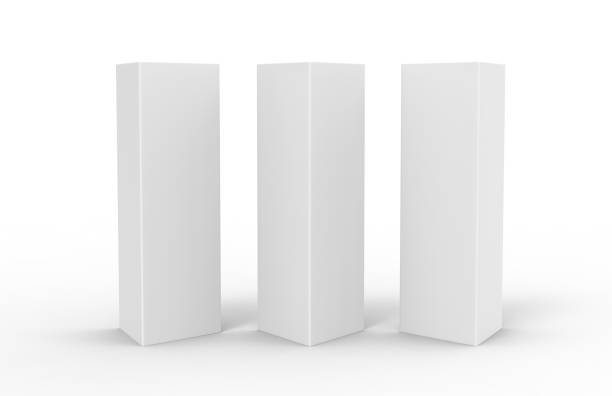 istock White Blank Empty Paper Tri-fold Table Tent card Mock-up Template. 3d render illustration 825108652
