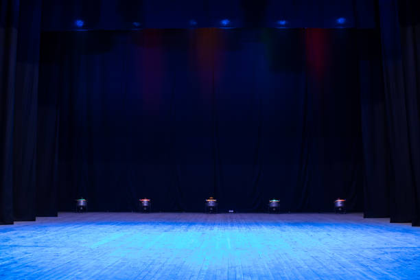 istock An empty stage of the theater, lit by spotlights 825113602