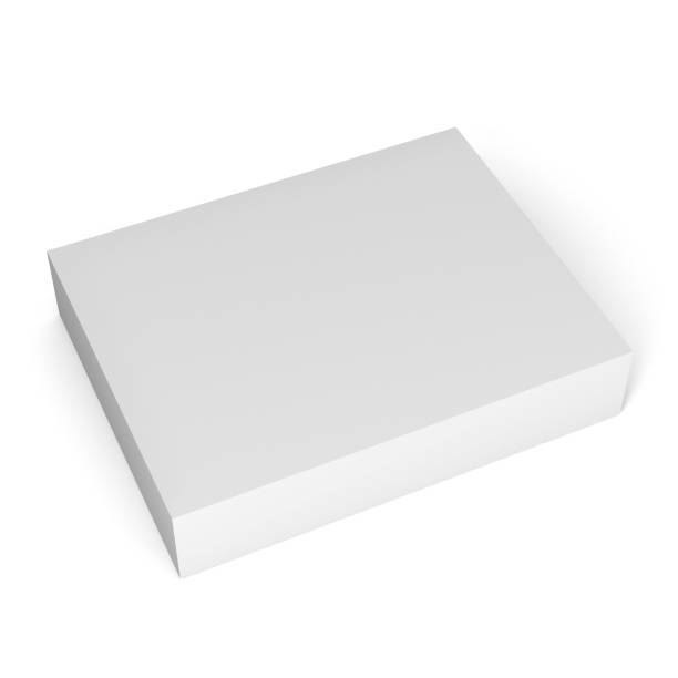istock White blank cardboard packaging 3d box on white background for mock up and template design. 825118408