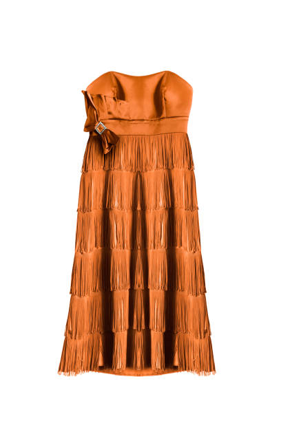istock Yellow dress isolated 825118484