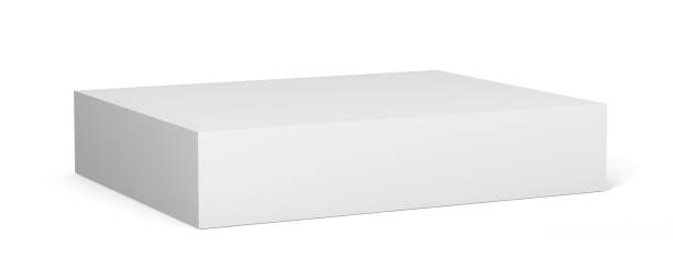 istock White blank cardboard packaging 3d box on white background for mock up and template design. 825121666