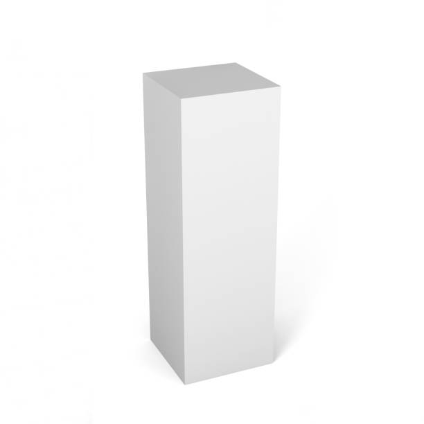 istock White blank cardboard packaging 3d box on white background for mock up and template design. 825121676