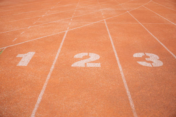 istock Sport track lane 825124724