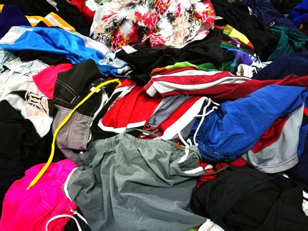 istock The Secondhand clothes in the market 825128546
