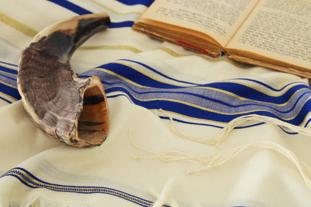 istock Prayer Shawl - Tallit, jewish religious symbol 825132962