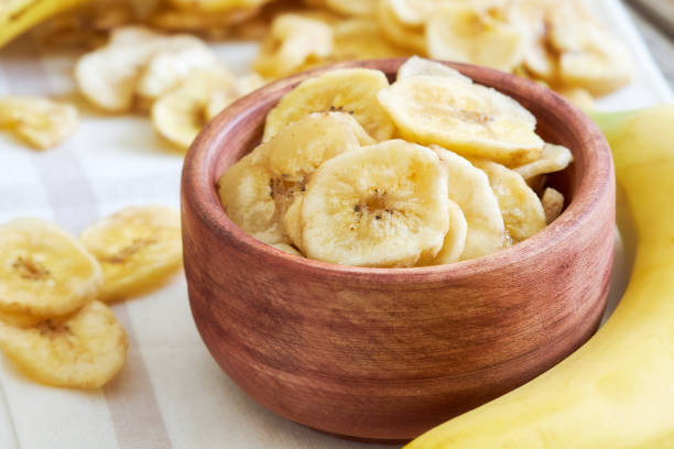 istock Homemade banana chips 825135214