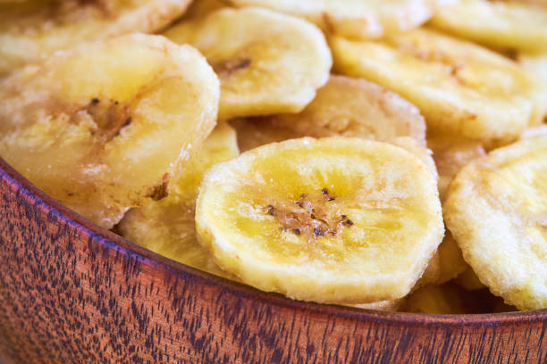 istock Homemade banana chips 825135370