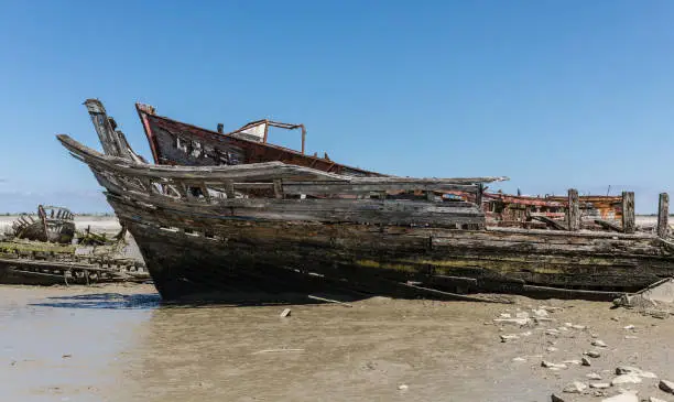 Photo of Wreck at the boat cemetery